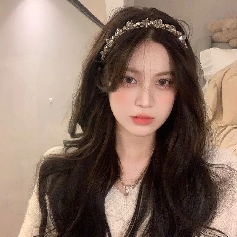 

Rhinestone Hair Bands For Women Diamond Hair Hoop Romantic Headband Party Prom Exquisite Jewelry Hair Accessories