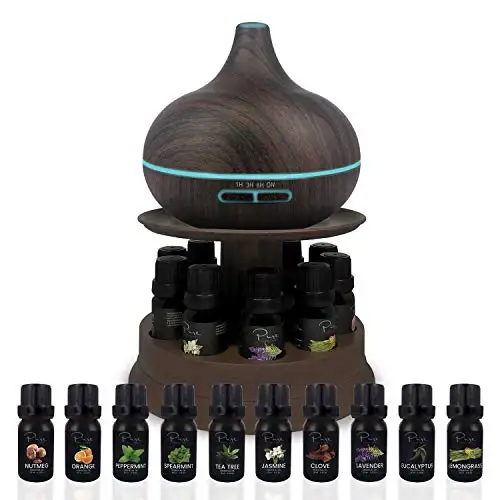 

Ultimate Rotating Aromatherapy Diffuser, 10 Essential Oil Set, 300ml