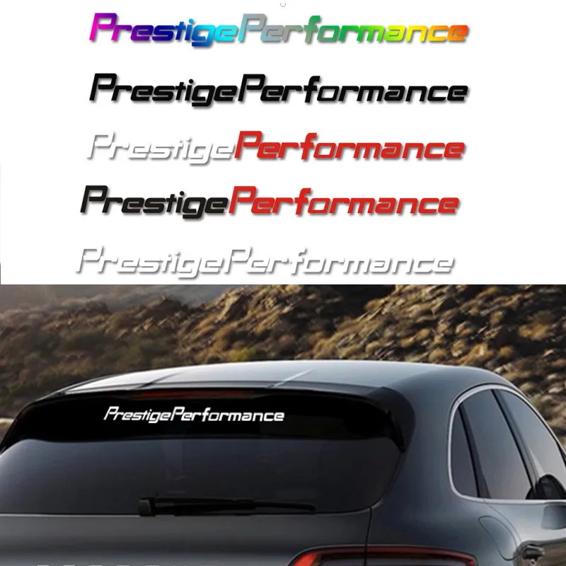 

Качественные виниловые фотообои 21,6 дюйма, наклейки с надписью Prestige Performance, изготовленные для украшения окон вашего автомобиля