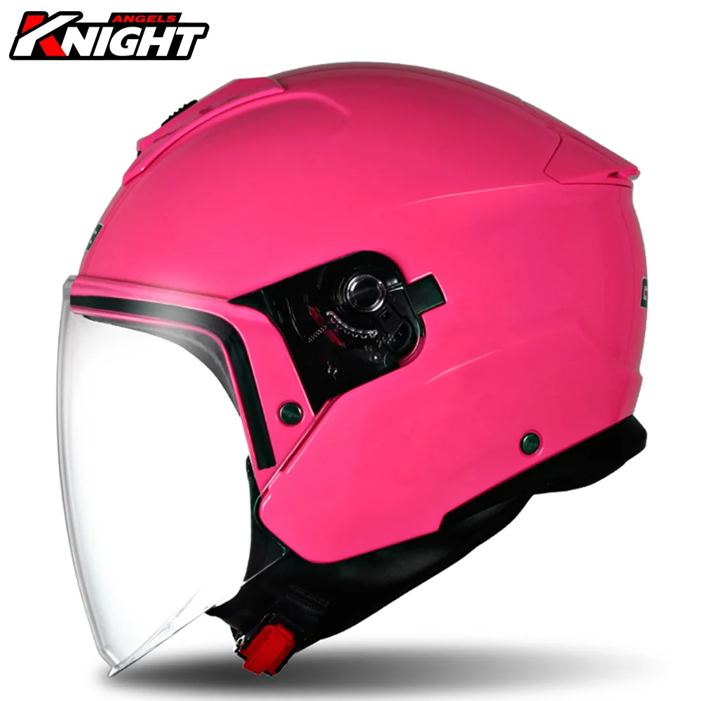

Розовый мотоциклетный шлем с двойными линзами Casco Moto Four Seasons мотоциклетный шлем с открытым лицом Сертификация ECE гоночный шлем для мотокросс...
