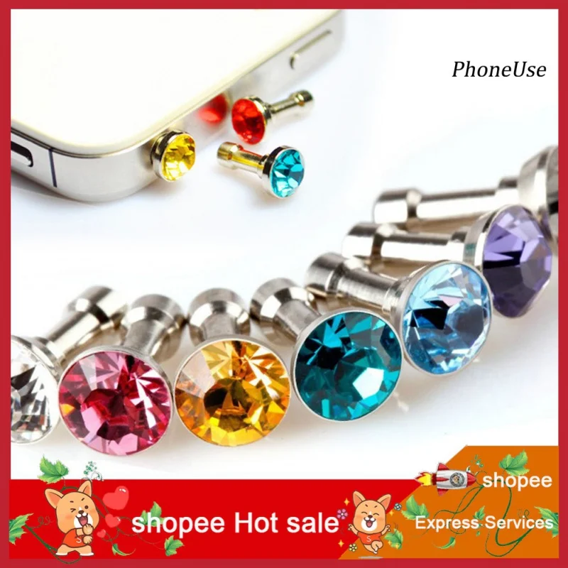 

Mobile phone accessories❤Cute 5 Pcs Anti Dust Plug Earphone Headphone Charger Cover Jack for Cell Phone
