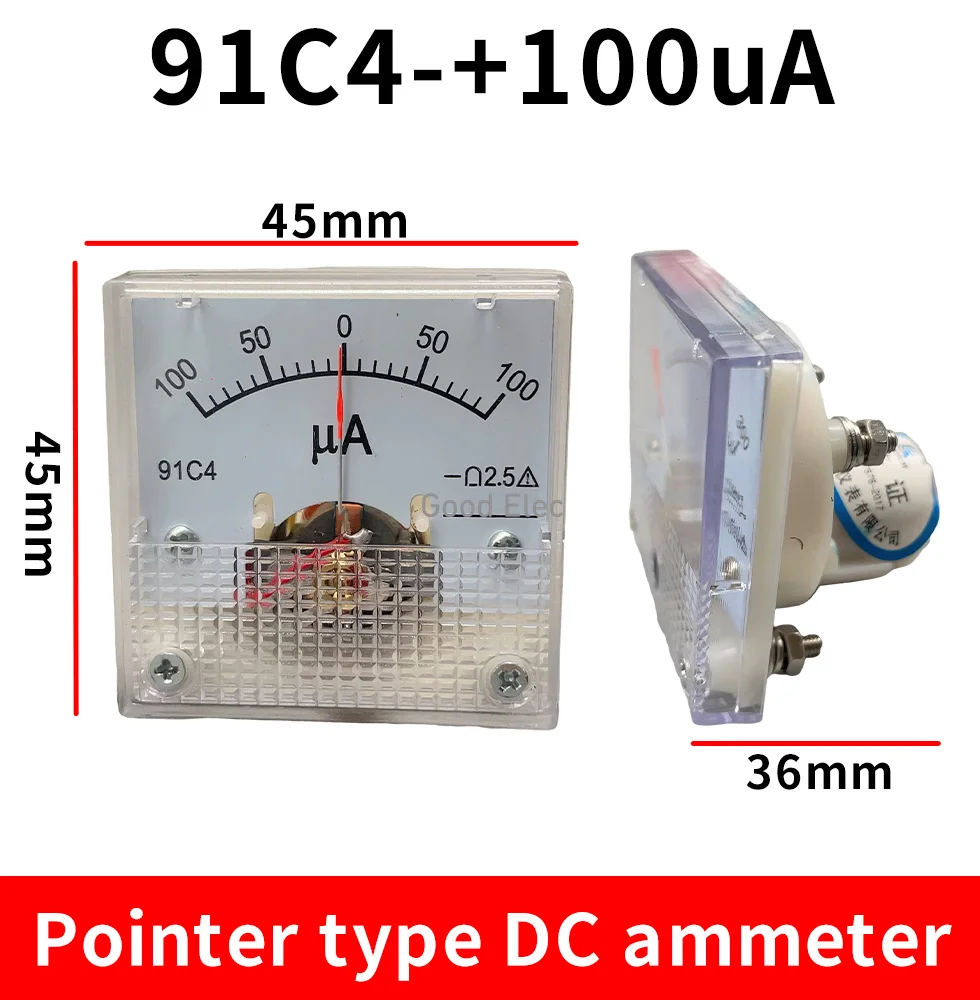Амперметр указателя постоянного тока 91C4-UA 50 А-0-50 А 100 А-0-100 200 А-0-200 300 А-0-300