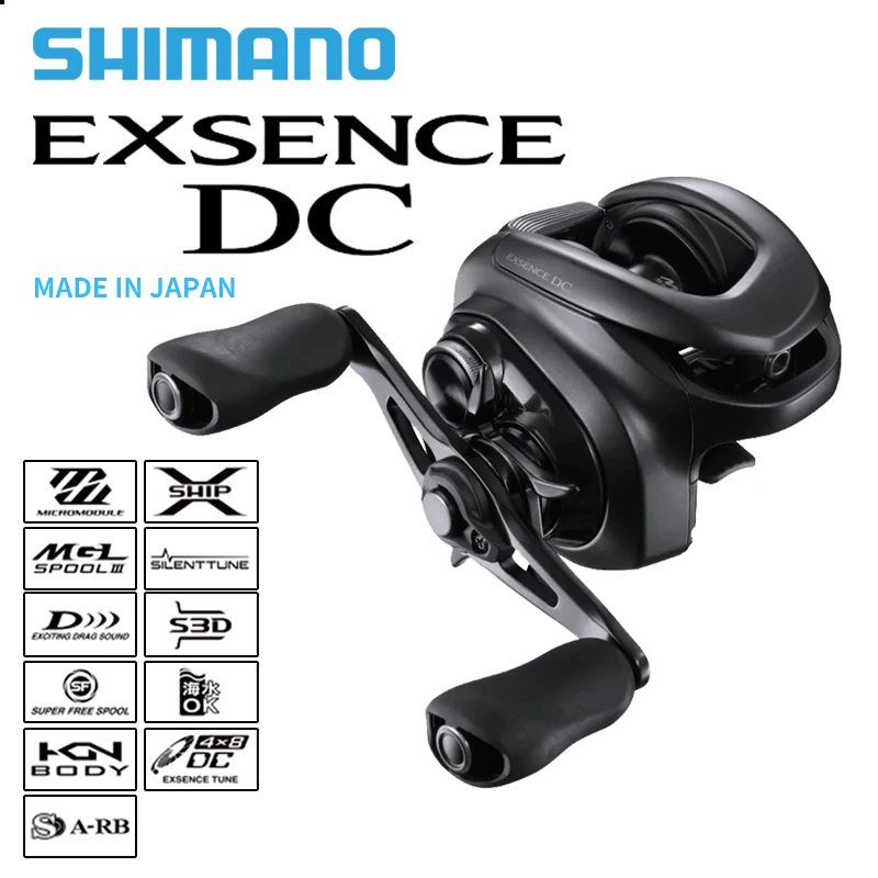 

NEW ORIGINAL SHIMANO 22 EXSENCE DC Baitcasting Fishing Reel 7.8:1 Gear Ratio Baitcasting Saltwater Casting Reels Fishing