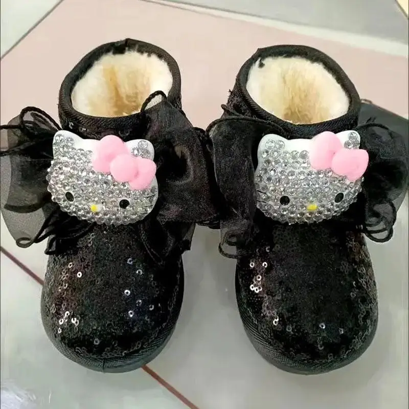 Снегоступы для девочек с мультяшными Hello Kittys кавайные осенне-зимние детские