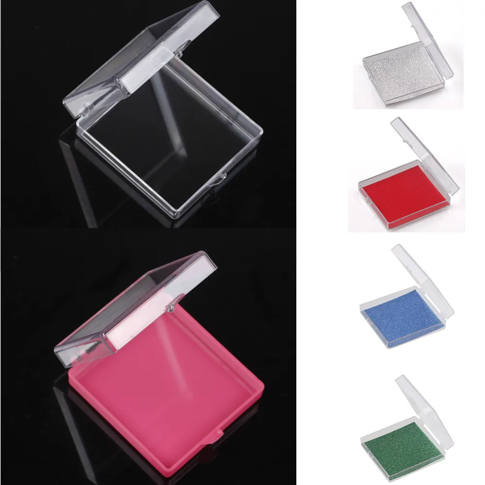 

60*65*20mm Square Practical Jewelry Storage Multiple Colour Plastic Transparent Earring Bin Case Container Boxes Tool