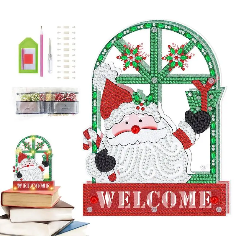 

Crystal Rhinestone Christmas Painting Christmas Crystal Rhinestone Craft Painting Kit Full Round Drill Crystal Rhinestone Paint