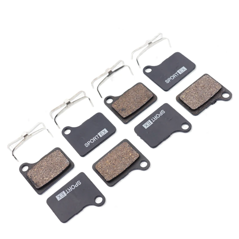 4 Pairs Bicycle Disc Brake Pads For SHIMANO DEORE LX M550 M555 C900/C901 Nexave Caliper Resin Sport EX