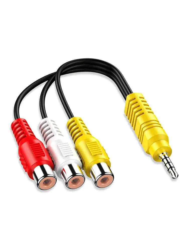

3.5MM to 3 RCA Cable Video Component AV Adapter Cable for TCL TV