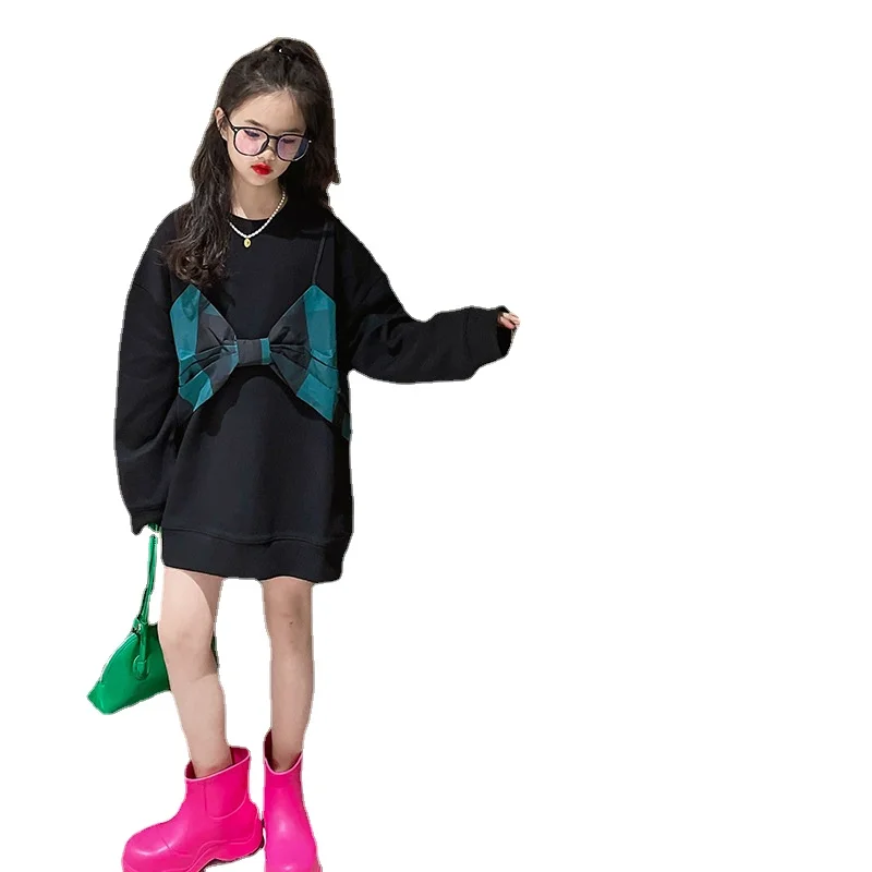 

Girls' Sweatershirt Set 2022 New Autumn Western Style Children's Clothing Autumn Shirts Fashionable Clothes top