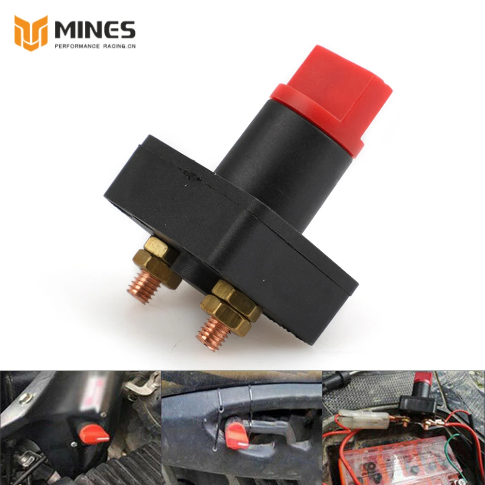 

100A 12v Marine Battery Mini Switch Main Power Isolation Disconnect Cut Off Kill Switch for Car Truck Boat Camper RV