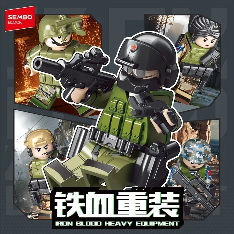 Фото Конструктор SEMBO Delta Force Thunder Commando: Минифигурка пилота-коммандоса, сборная игрушка в закрытой коробке №3
