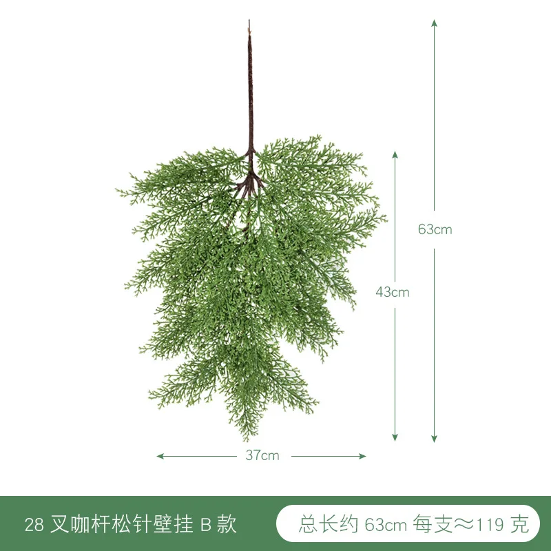 Продажа Рождественская подвеска, игольчатая сосна, искусственная внутренняя настенная подвеска, фоновое украшение, имитация сосновой иглы