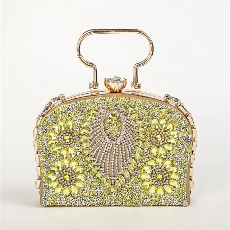 Роскошные вечерние сумки королевского синего цвета с бриллиантами сверкающие