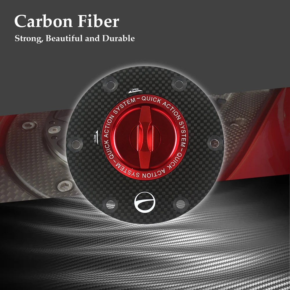 

Carbon Fiber Motorcycle Accessories Quick Release Key Fuel Tank Gas Oil Cap Cover for Mv Agusta BRUTALE DRAGSTER 800 RC