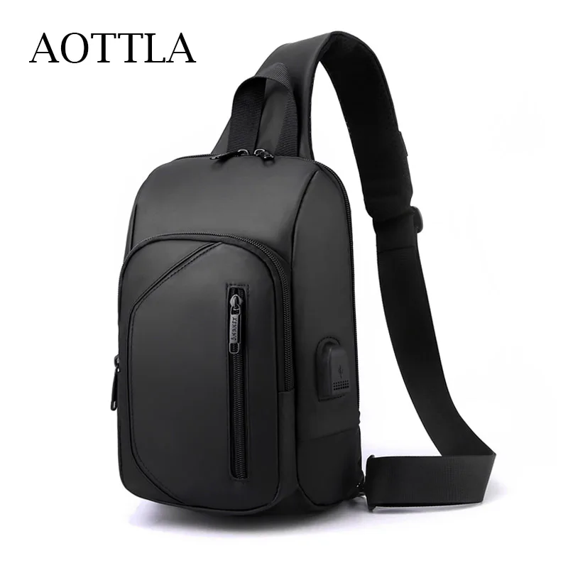 

AOTTLA Nylon Men's Bag Fashion Chest Bag High Quality Hot Sale Bag For Men Shoulder Bag Versatile Business Casual Crossbody Pack