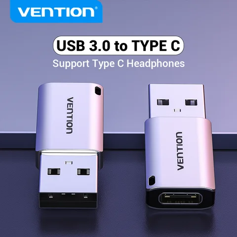 Кабель-Переходник USB 3,0, 2,0, Vention для ноутбуков Samsung S20, Xiaomi 10, наушников
