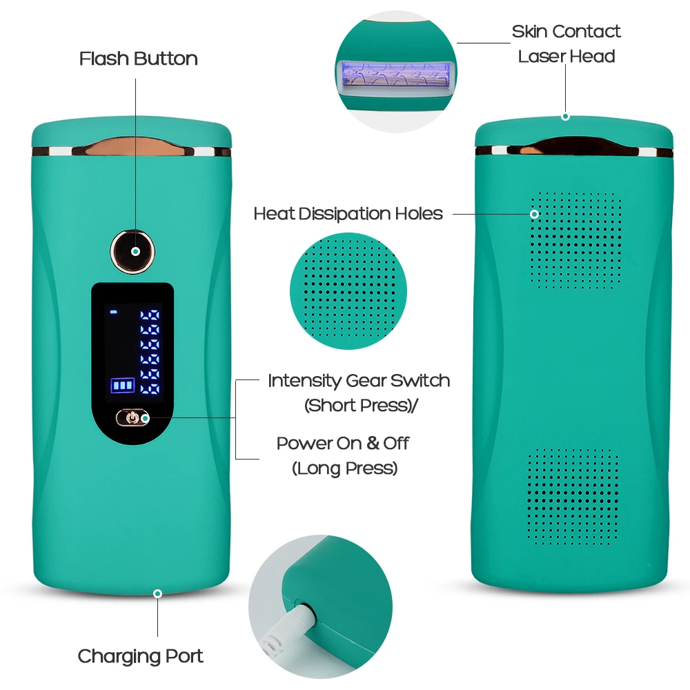 IPL лазер для удаления волос Профессиональный пульсированный Эпилятор