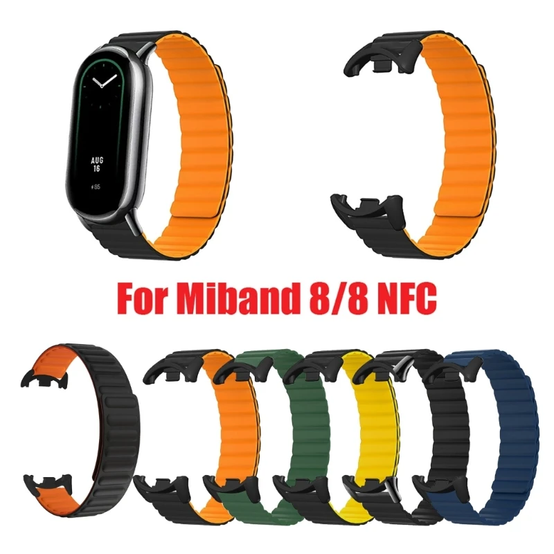 

Silica-Watchband Strap Suitable for-Xiaomi 8/8 Smartwatch Wrist Soft Loop Magnetic Bracelet Replace Waterproof Drop Shipping