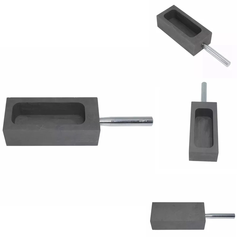 

Pure Graphite Casting Melting Ingot Mold With Metal Bar For Gold Melting