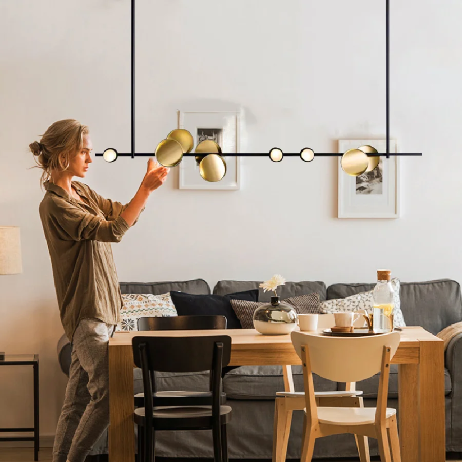 

Post-modern LED pendant lights luxury study living room hanging lamp Nordic simple restaurant bedroom home deco fixtures
