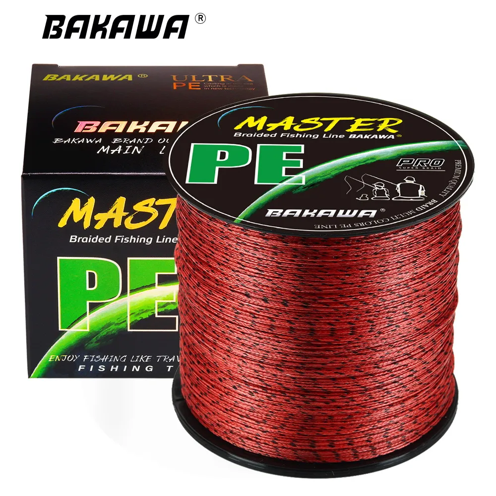 

BAKAWA Speckled Braided Fishing Line 8 Strands 150M 366M 666M Multifilament PE Fishing Line 18-90LB Strong For Carp Fishing