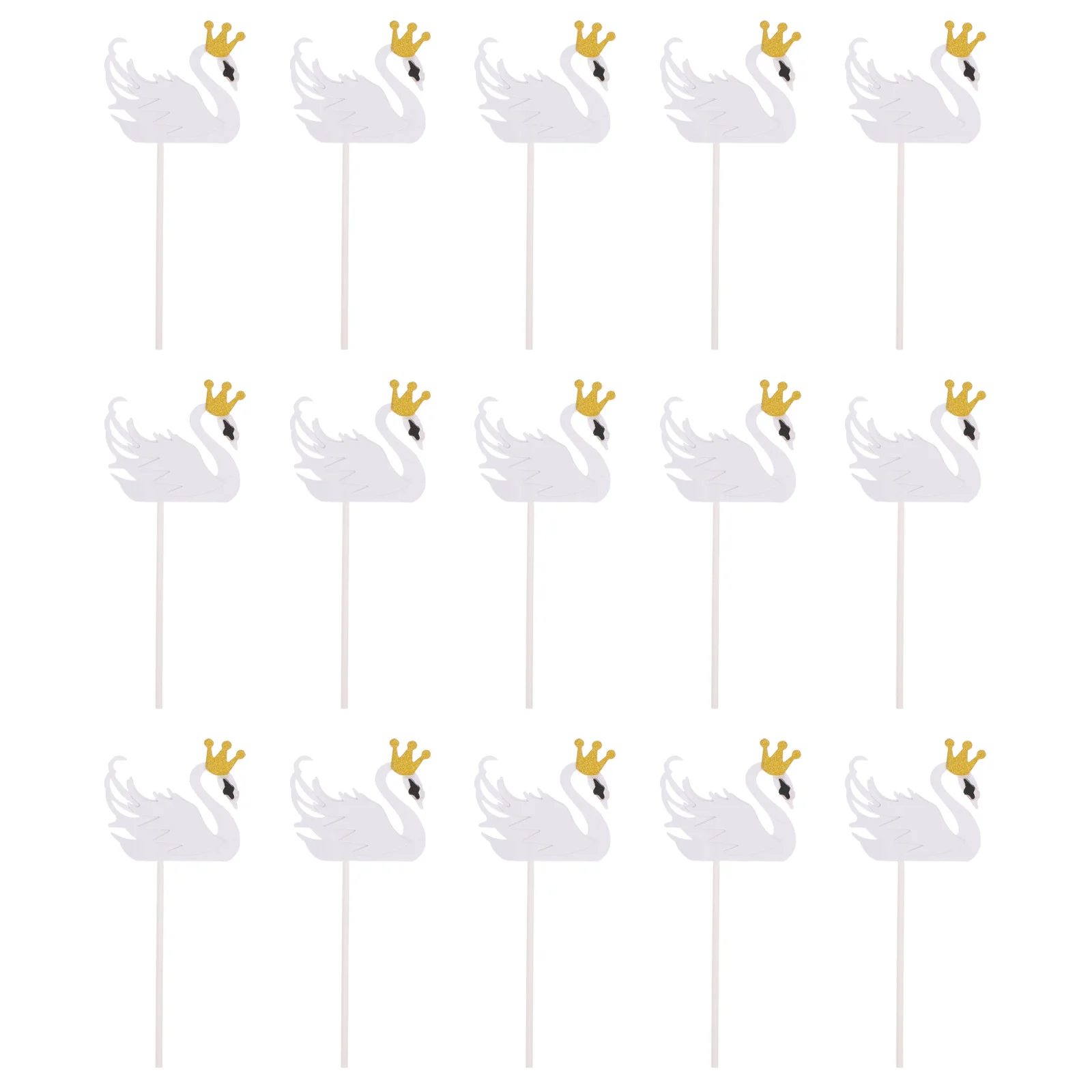 

Birthday Cake Picks Toppers Cupcake Swan Decorations Decoration Lovely Fruit Toothpicks Party Baby Shower Cocktail Dessert