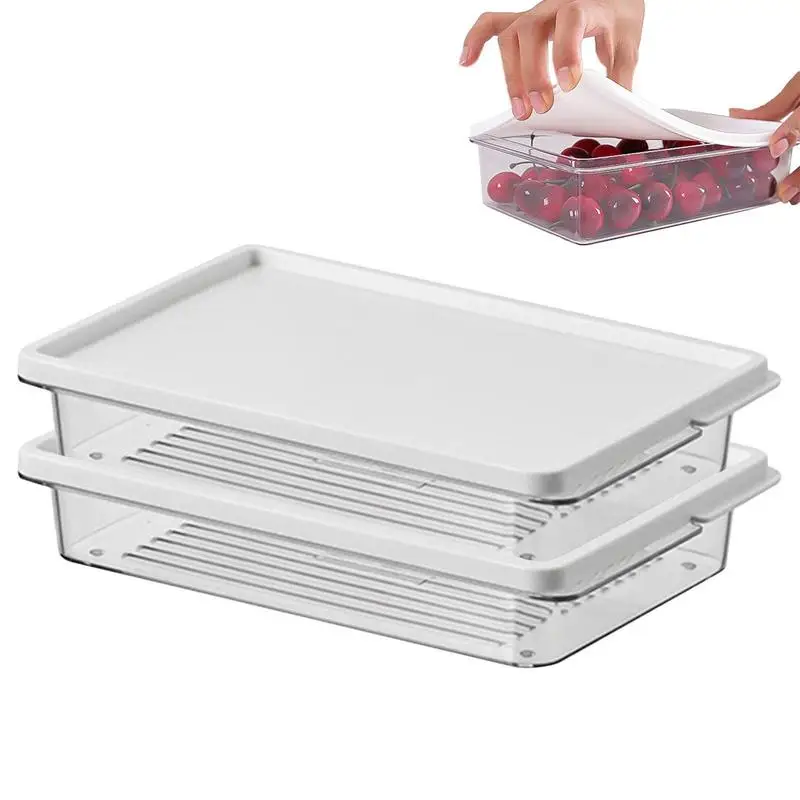 

Freezer Storage Box Freezer Boxes With Lids Clear And Portable Fridge Storage Containers Kitchen Storage Bowl For Cabinet Desk