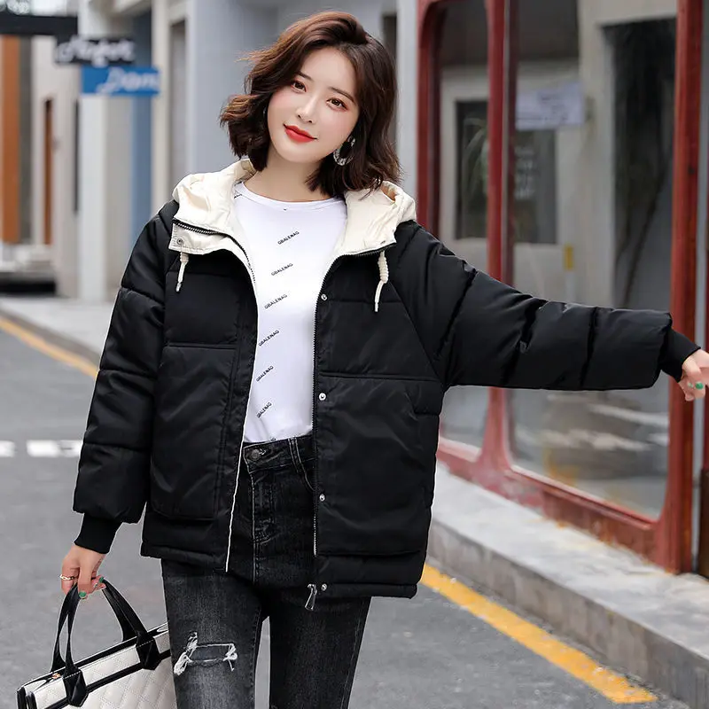 Winter Warm Coat Women Jackets Thick Outwear Jacket Parkas for Woman Casual Hooded Fashion 2024 New Winter Jackets Pockets S43