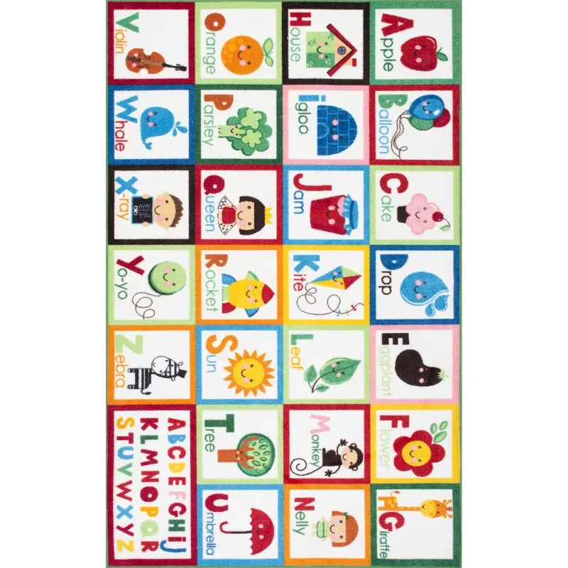 

Block Area Rug, 6' 7" x 9', Multi