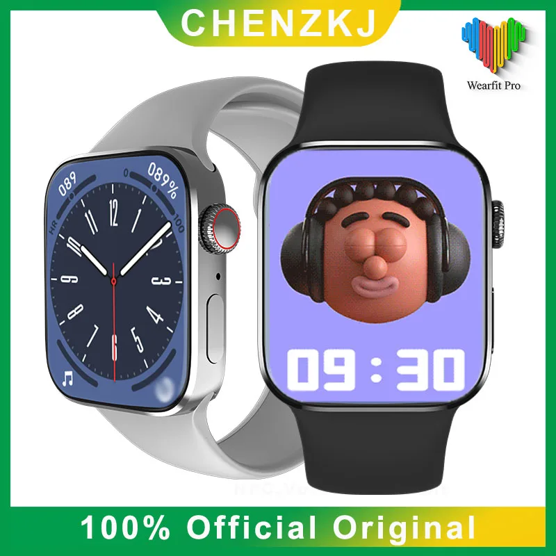 2022 HW8 Max 1 99 ”Умные часы серии 8 NFC Bluetooth Циферблат вызова Глюкоза в крови Мужчины