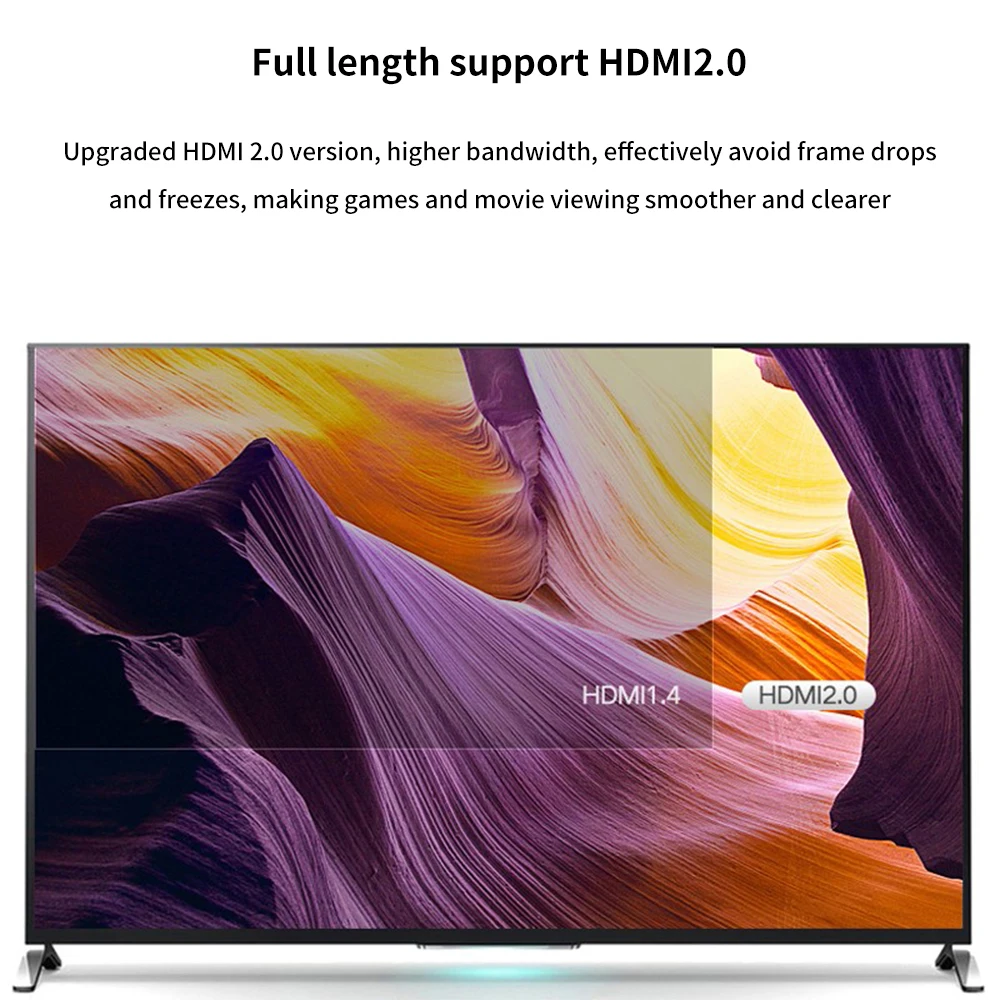 4K HDMI кабель 2 0/2 1/1 4 провод для Xiaomi Xbox серии X PS5 PS4 Chromebook ноутбуков 60 Гц сплиттер