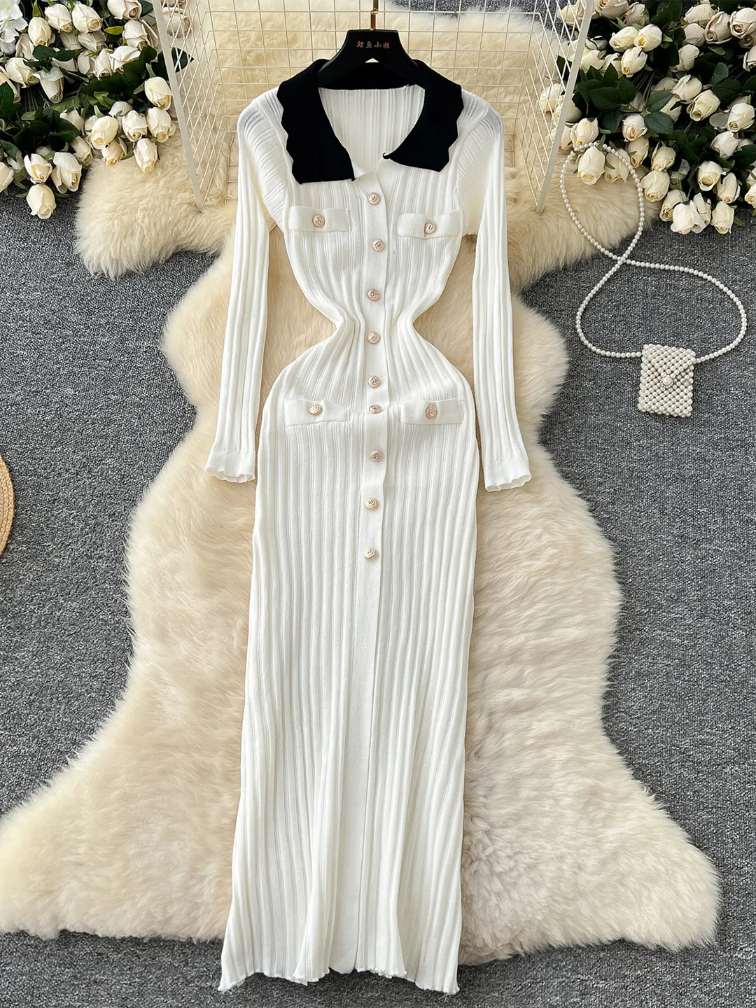 Зимняя одежда Chrysler для женщин повседневный свитер с длинными рукавами вязаное