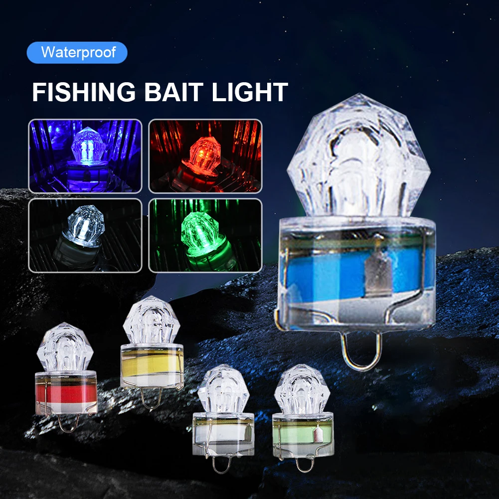 

Portable Mini ABS Waterproof Fishing Bait LED Light Drop Underwater Fish Freshwater Saltwater Reservoir Carp Beach Fishing