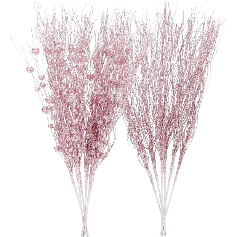 2 шт. рождественские украшения блестящие ветки для рождественской елки