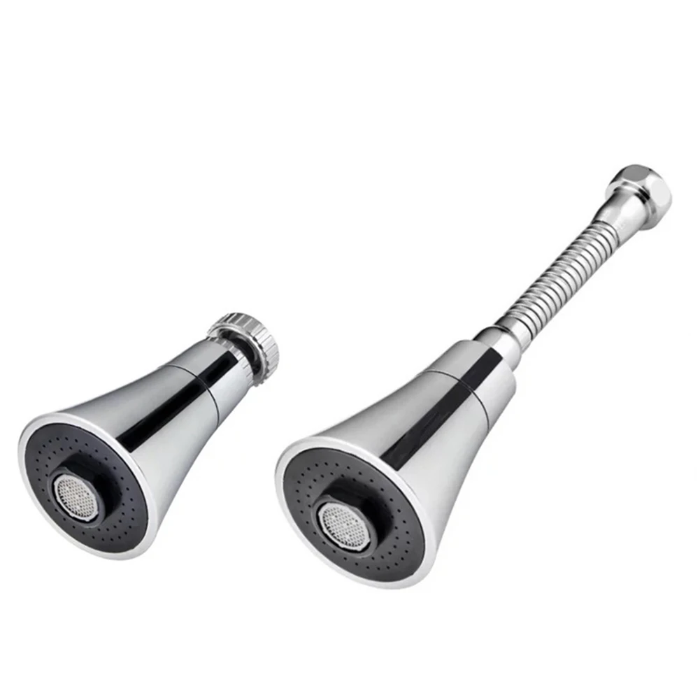 

360 Degree Rotating Water Faucet Adjustable Tap Head Shower Nozzle Adapter Electroplating Kitchen Fixtures Faucets Home Garden