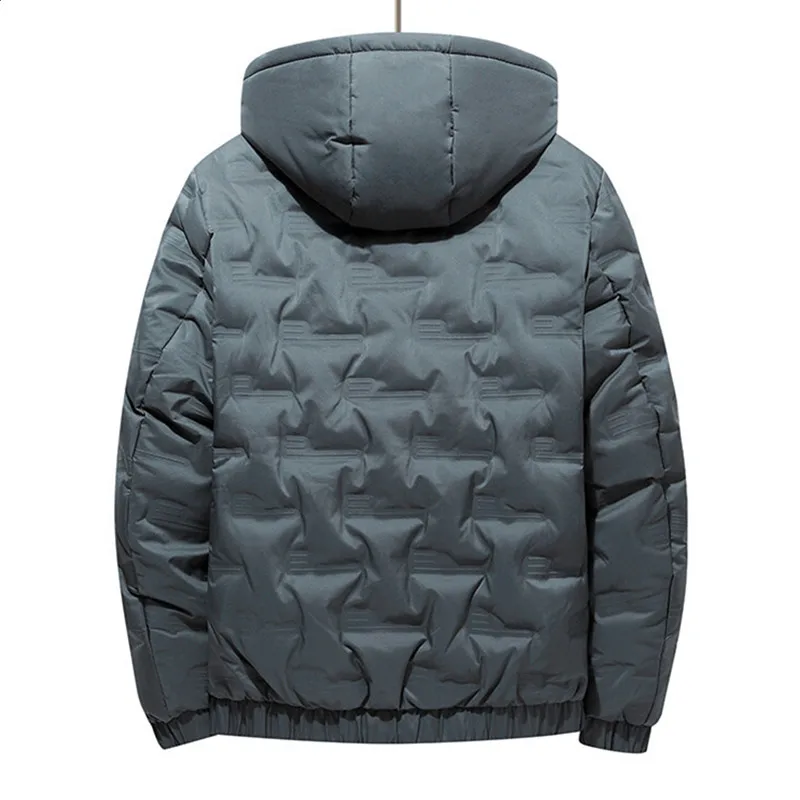 UHYTGF 5XL Coat Men's 2022 Light Thin Down Jacket Parkas Cotton Overcoat Male Hooded Cold Proof Warm Jackets For Men Outewear156