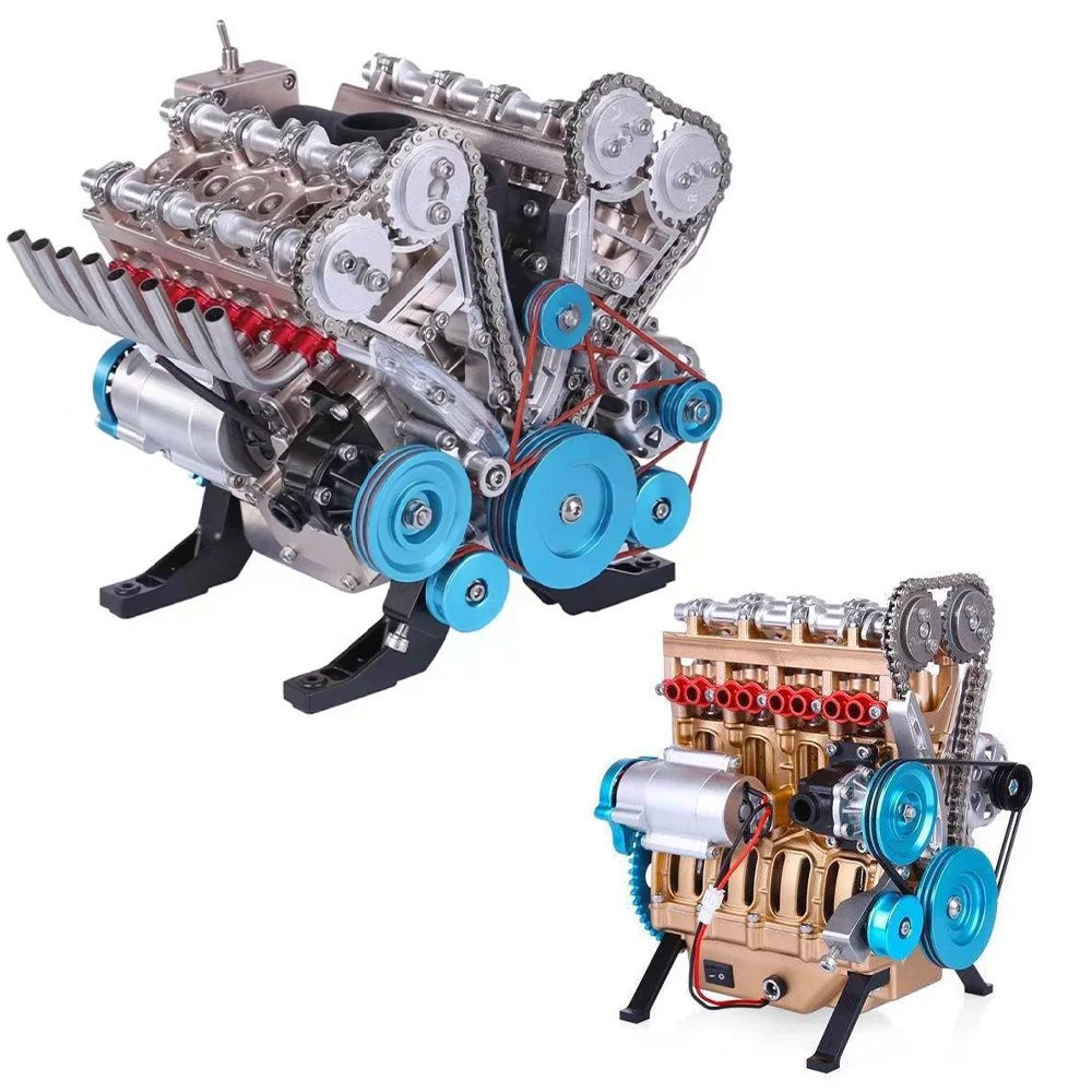 

Mini Assembly Car Assembly Inline Eight-cylinder Four-cylinder L4 Engine Model Kit Home Decor Adult Gifts Engine Resin Ornaments