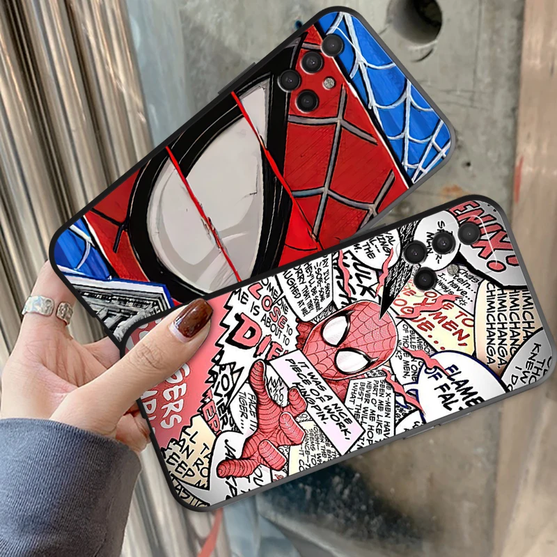 

Marvel's Spider-Man Phone Cases For Samsung S20 FE S20 S8 Plus S9 Plus S10 S10E S10 Lite M11 M12 S21 Ultra Back Cover Funda TPU