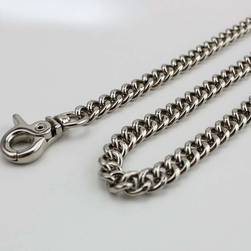 Gold Silver Chain Ladies Bag Chain 7.5mm Width Metal Purse Chain Strap Handle Replacement for Handbag Shoulder Bag 100-130cm