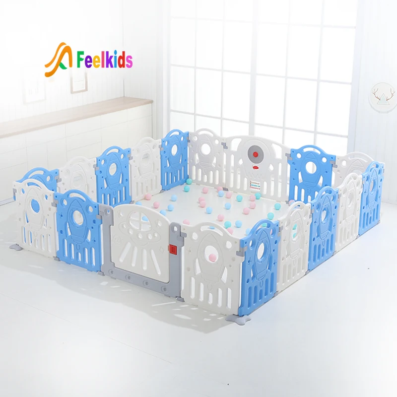 

Feelkids Environmental Material Baby Safety Play Center Indoor Fence Folding Playpen Fen Game
