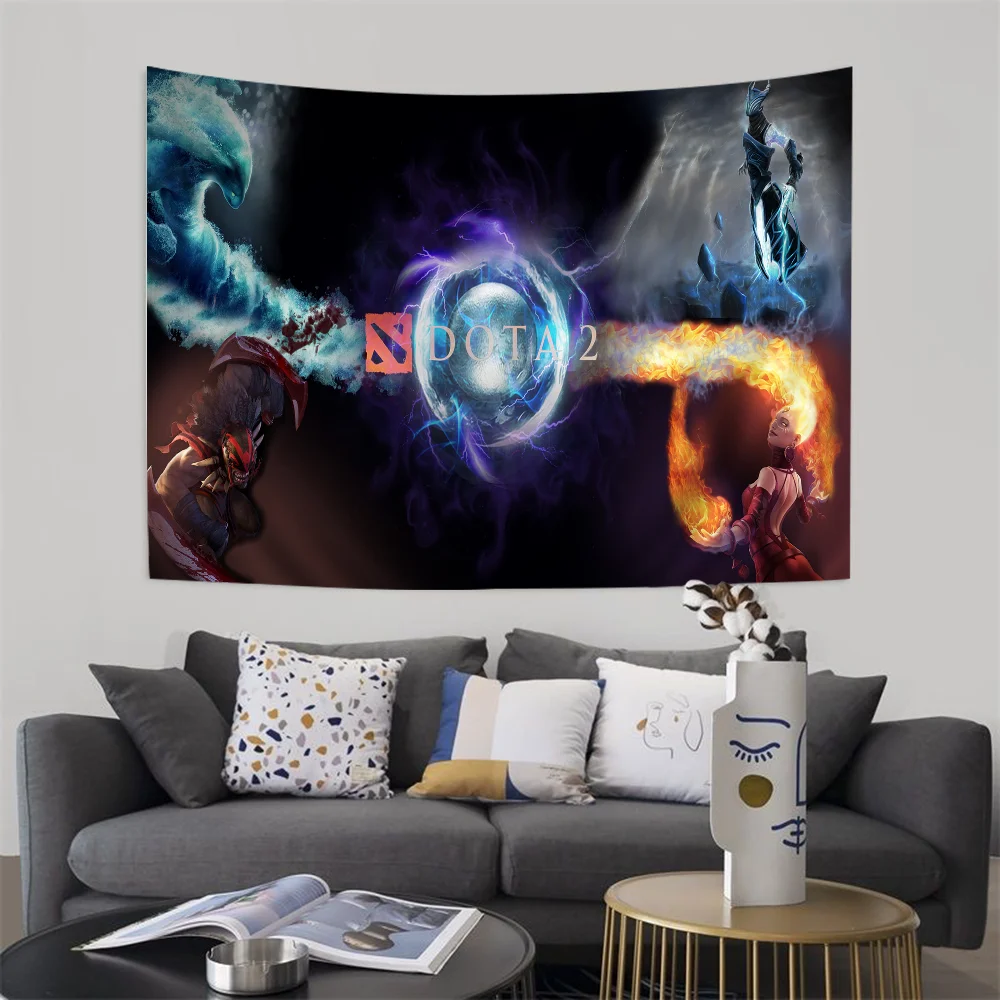 Dota 2 аниме красочный гобелен настенный богемный гобелены Мандала Настенный декор