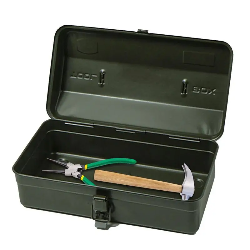

Box Case Tool Storage Tools Japanese Metal Steel Portable Handle Organizer Storage Box Heavy Duty Tools Box Double Lock Design