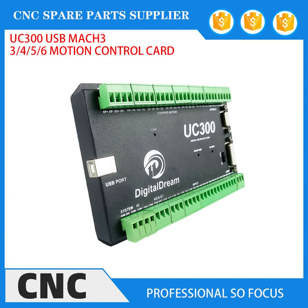 NVUM Модернизированный USB-контроллер Mach3 CNC UC300 3/4/5/6 осевая плата управления