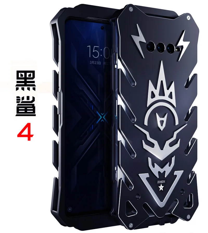 

Hot! Black Shark 4 Case Supports Game Handle Metal Fall Proof, Personalized Creative Vulcan Model For Black Shark 4pro