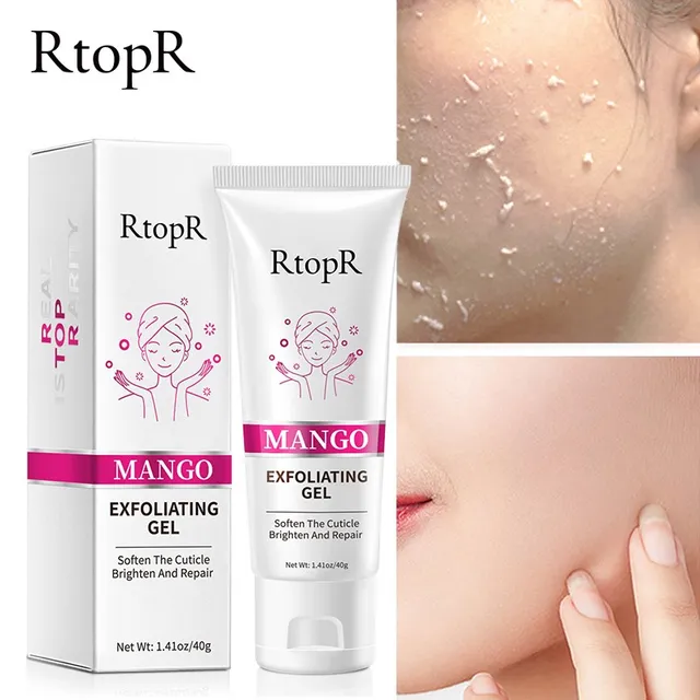 RtopR Facial Exfoliating Gel Cream Whitening Moisturizing Facial Scrub Clear Acne Blackhead Facial Scrub 2