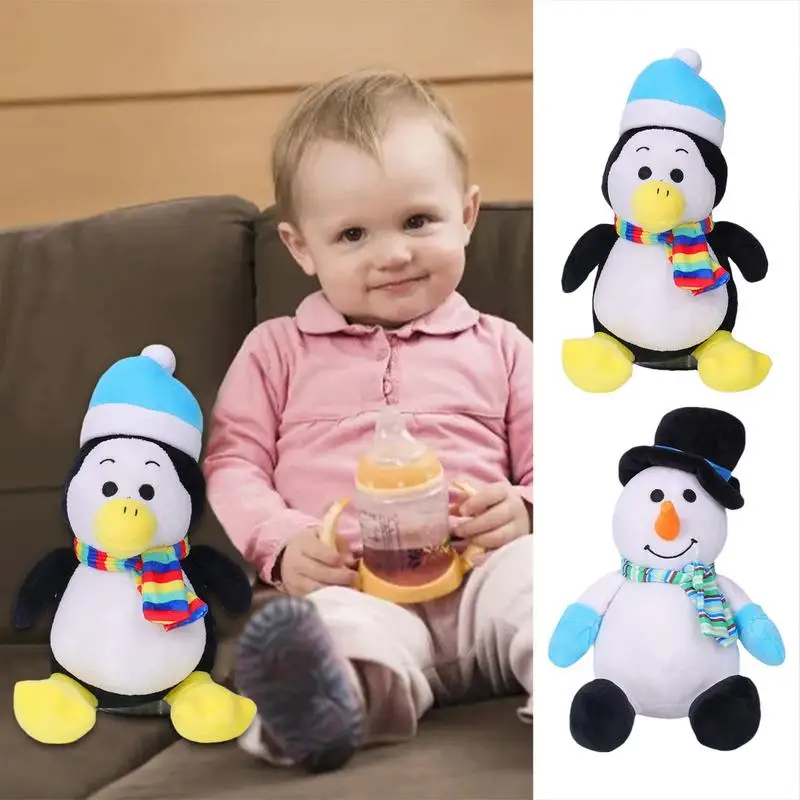 Милый Санта-Клаус снеговик лось бабушка плюшевые игрушки рождественские