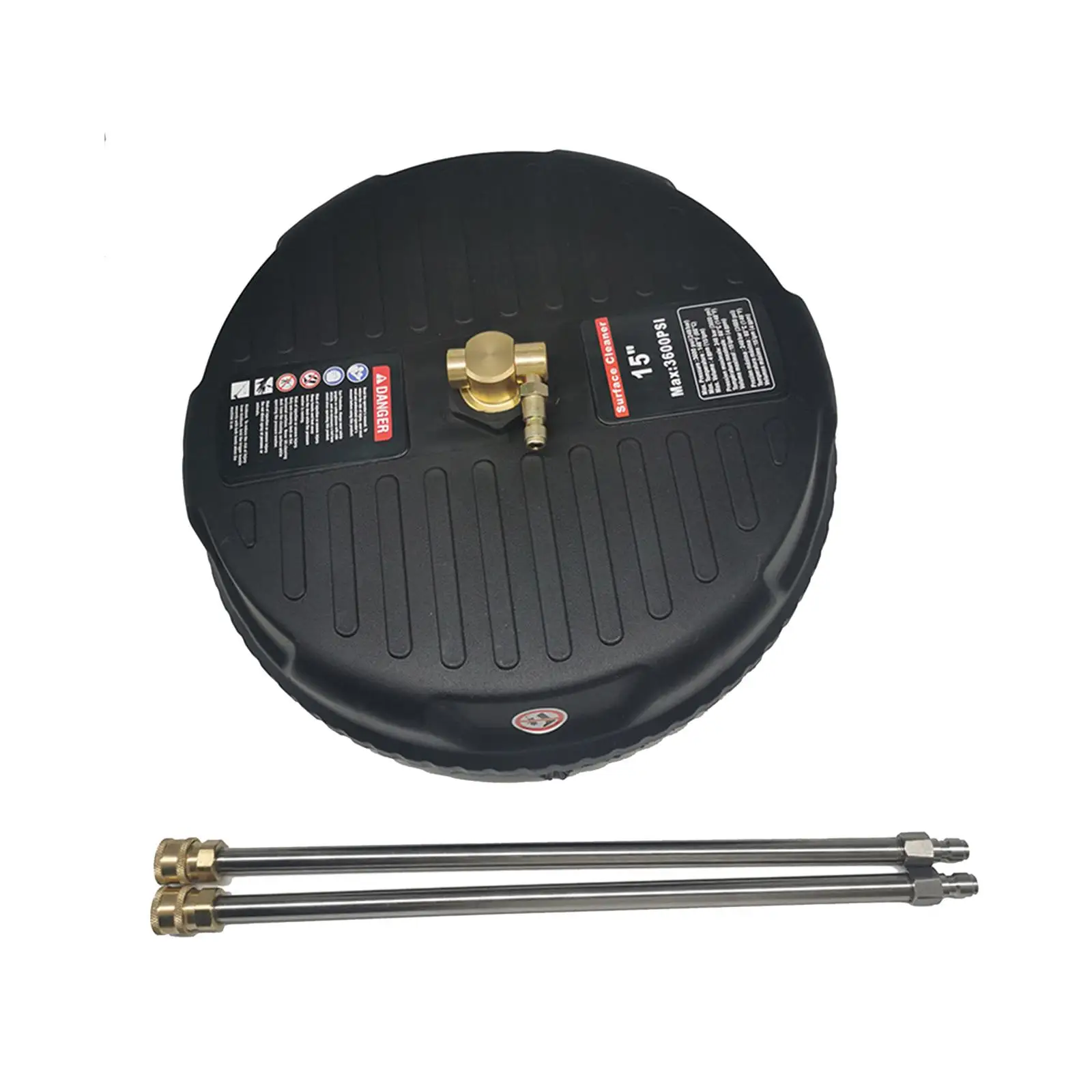 15inch Surface Cleaner Undercarriage Multipurpose Portable 3600PSI Rotating Driveway Power Washer for Patios Roads Corridor Wood