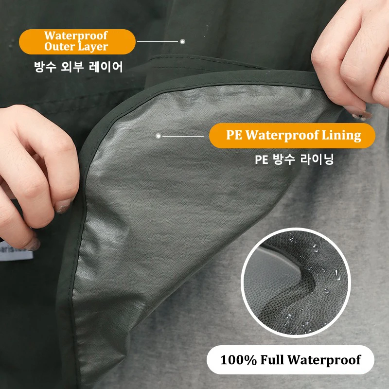 Обновление 100% водонепроницаемая кухня искусственная кожа с карманами для