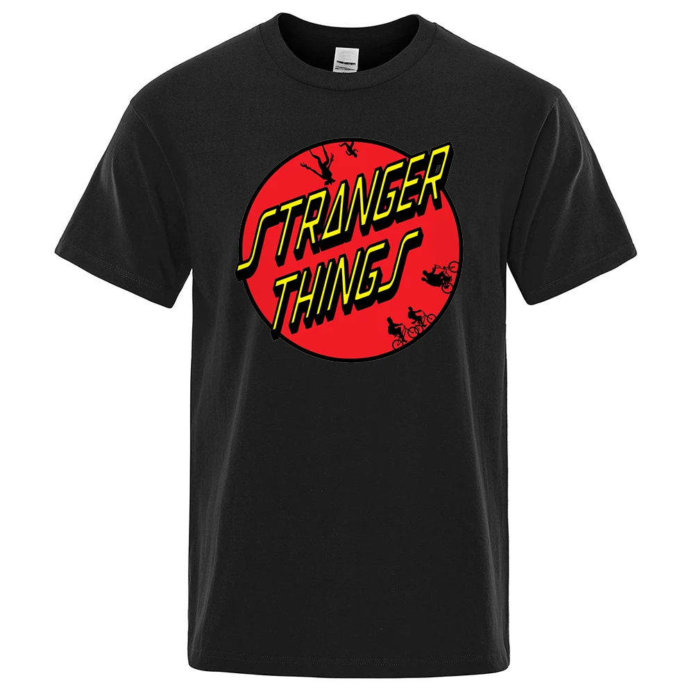 

Stranger Things Text Man T-Shirts High Quality Cotton Tee Clothes T Shirt Summer Harajuku Tshirt O-Neck Comfortable Tops