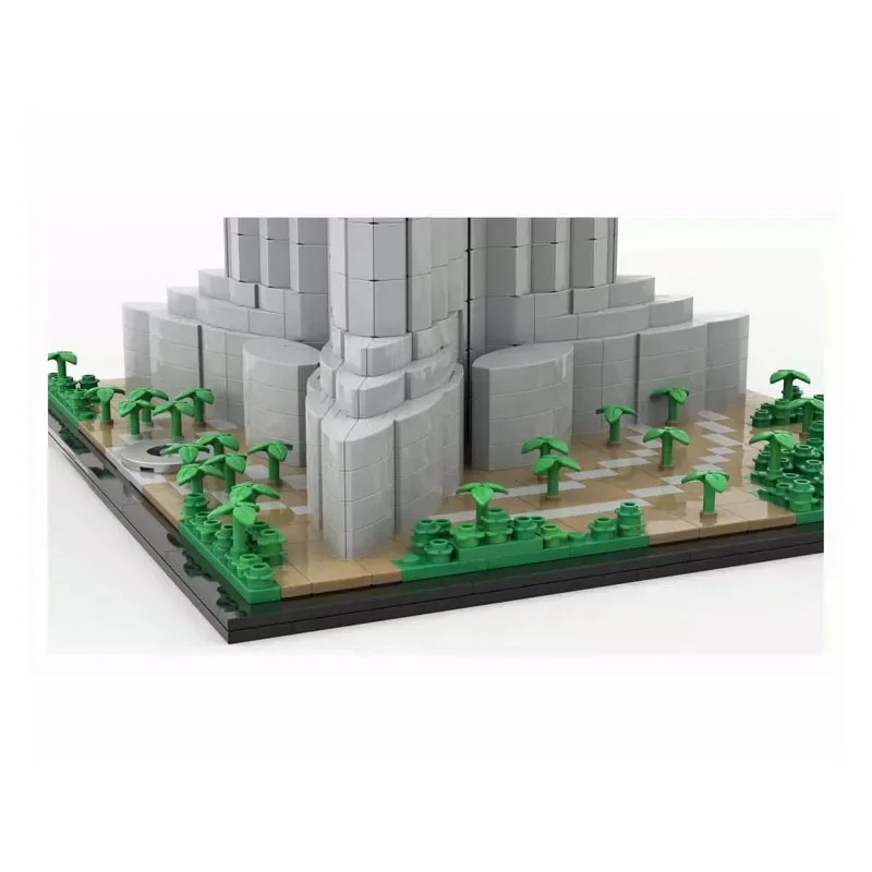 Строительный блок MOC-131908 небоскреб 1:800 высокой сложности Сращивание строительный